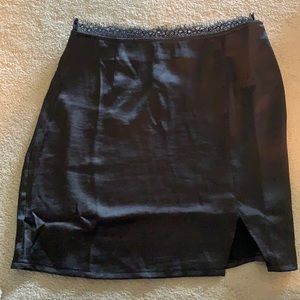 Nasty gal satin mini skirt